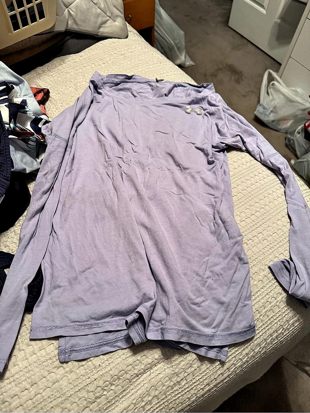 Under Armour Long Sleeve Top in Purple